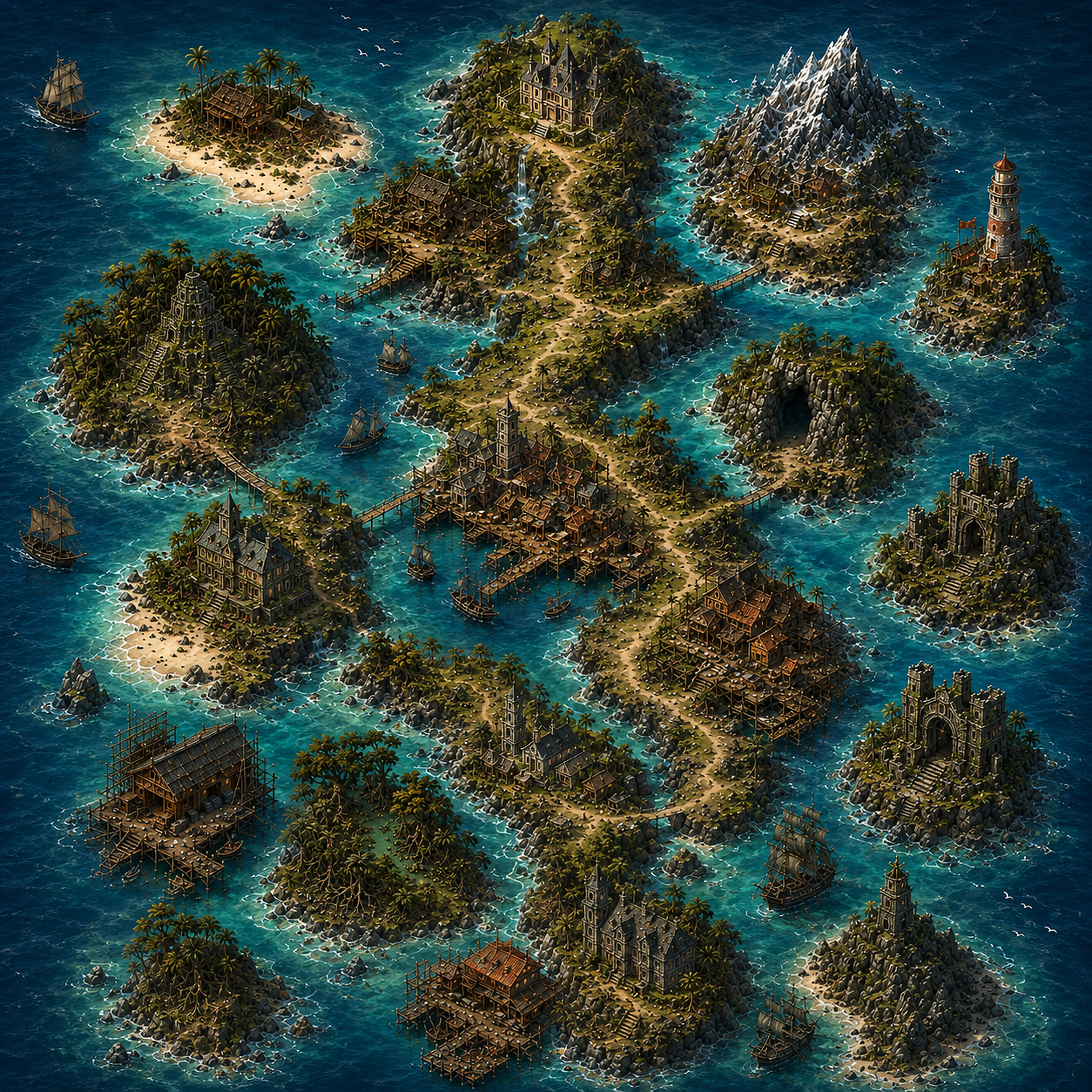 Captains’ Causeway illustrated game map