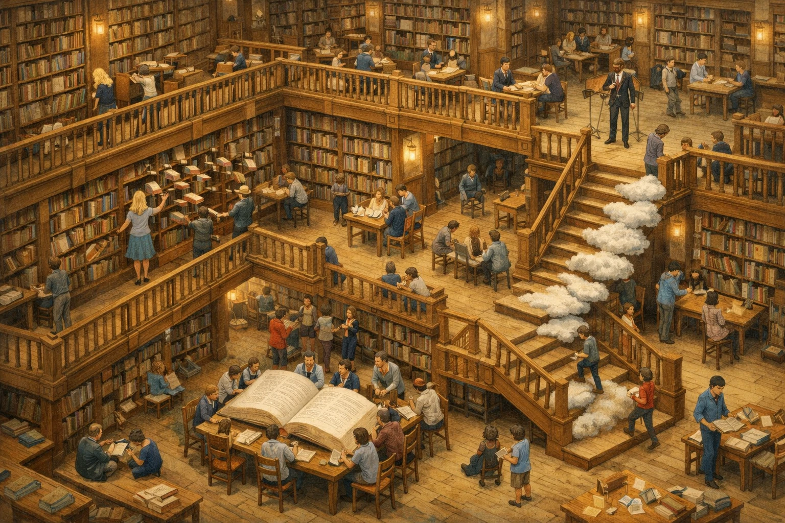 The Library picture from the playable Second Sight demo